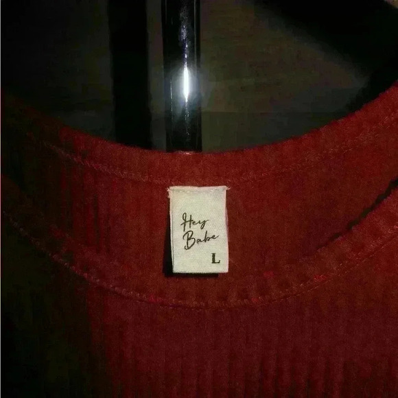 Rust cropped tank top - L - Picture 2 of 2